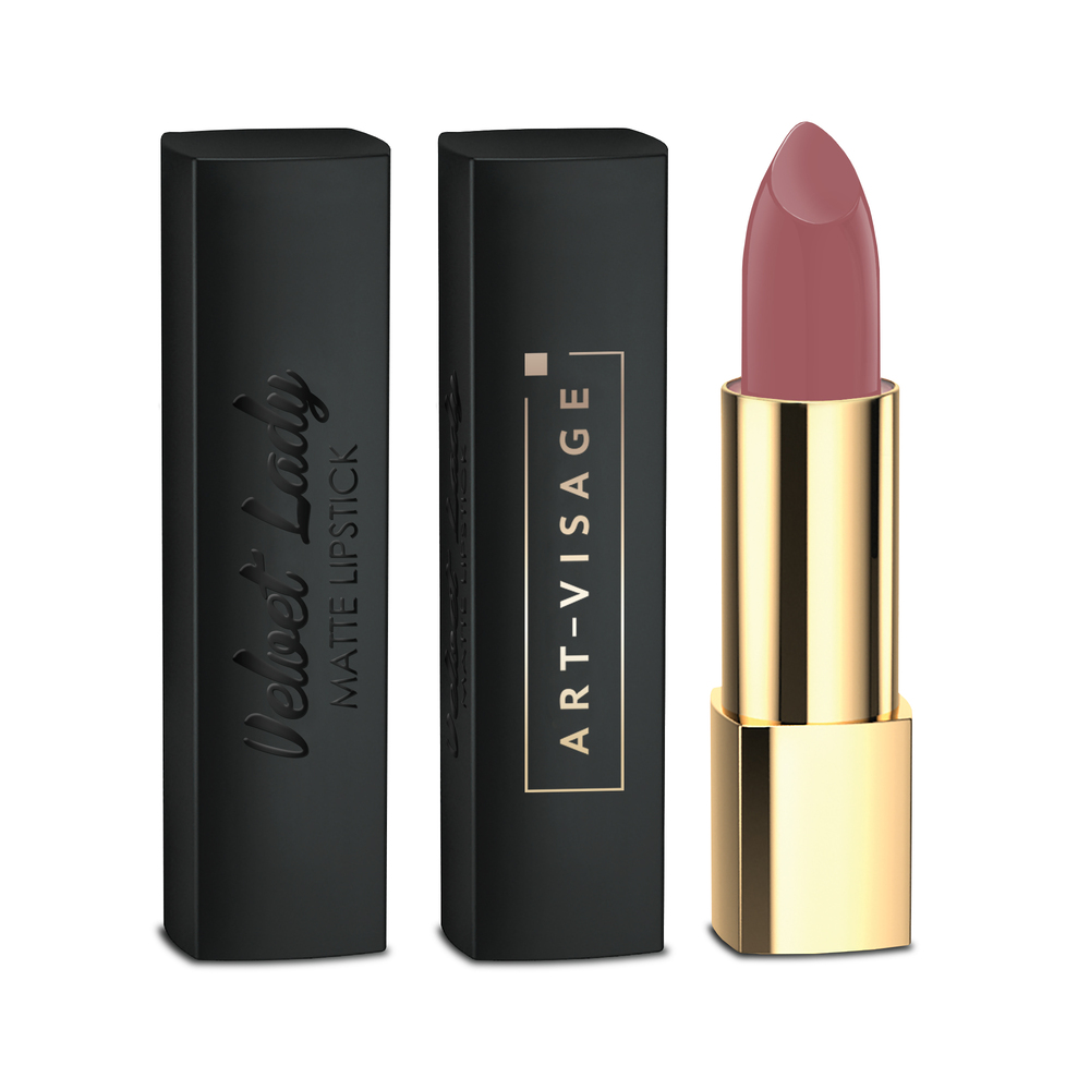 

Матовая губная помада ART-VISAGE "VELVET LADY" 802 Кайли