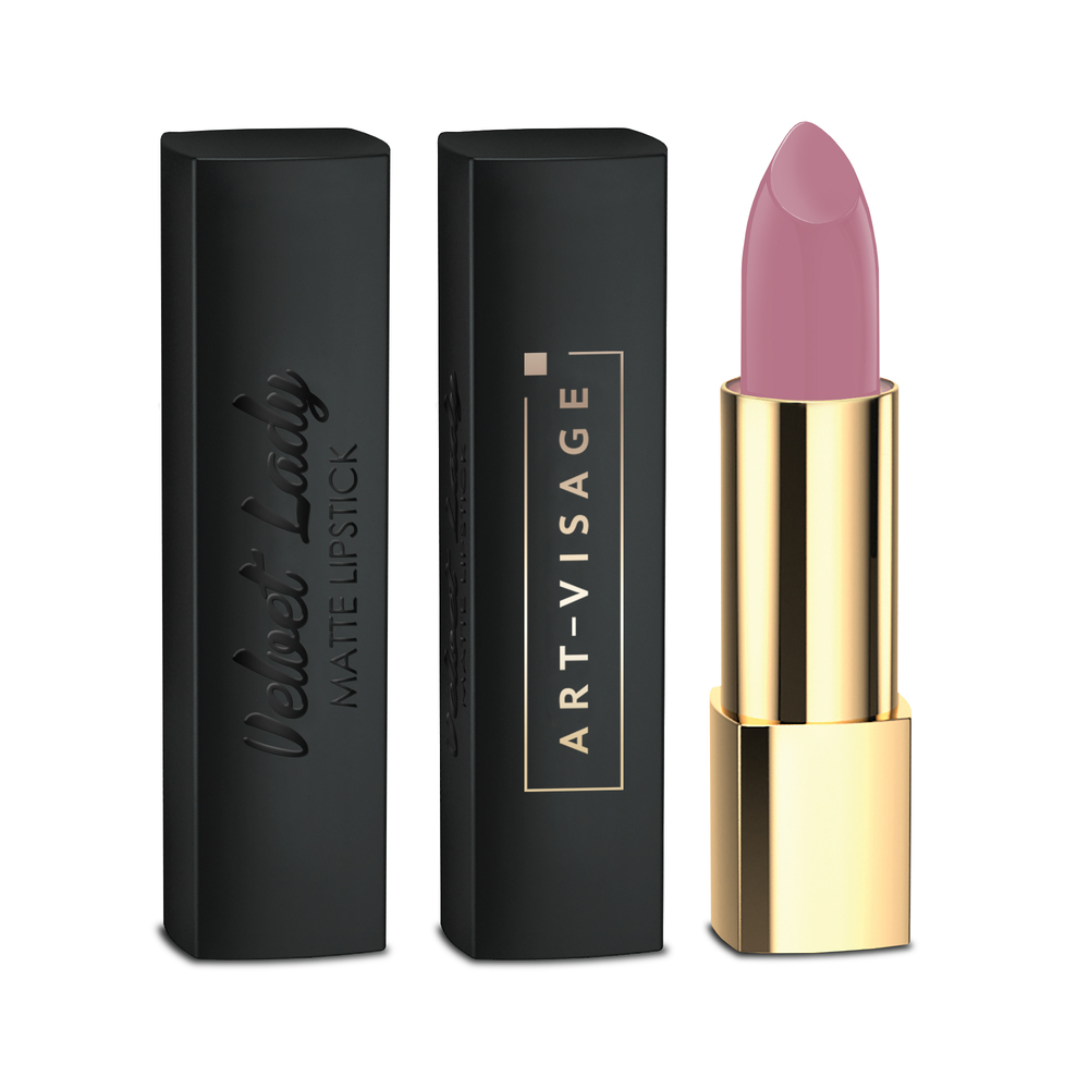 

Матовая губная помада ART-VISAGE "VELVET LADY" 804 Лолита