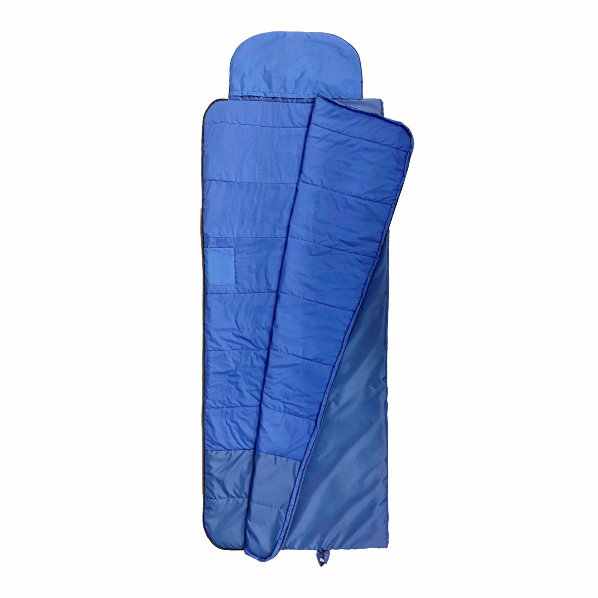 Спальный мешок Пелигрин спальный туристический легкий синий, правый