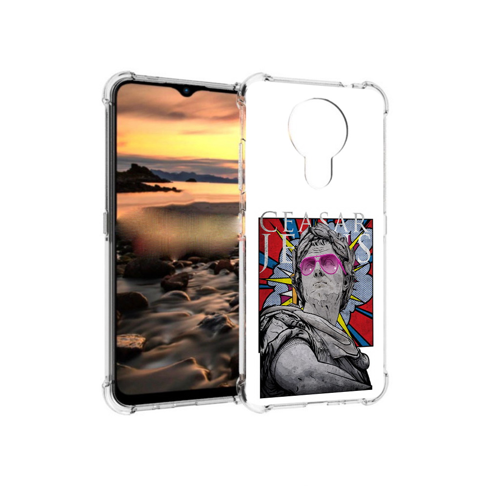 

Чехол MyPads Tocco для Nokia 1.4 крутая статуя свободы (PT159954.115.423), Прозрачный, Tocco