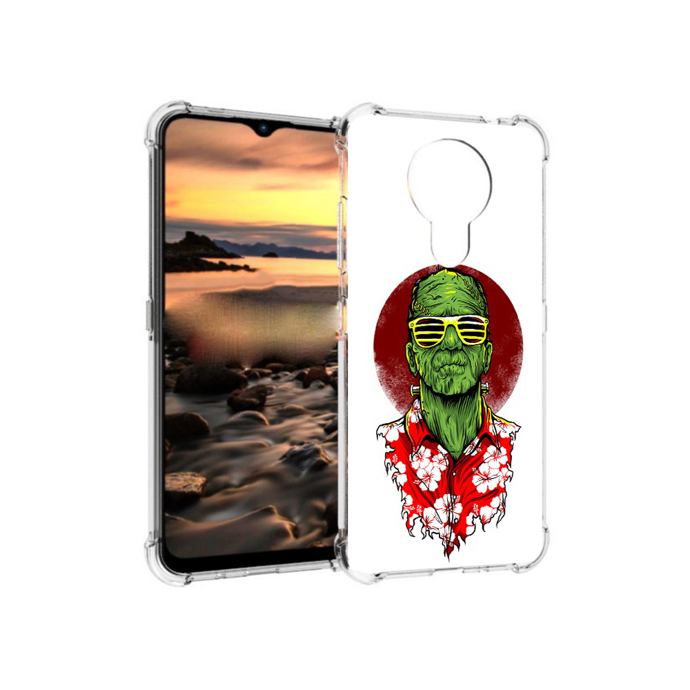 

Чехол MyPads Tocco для Nokia 1.4 крутой зеленый мужчина в очках (PT159954.115.424), Прозрачный, Tocco