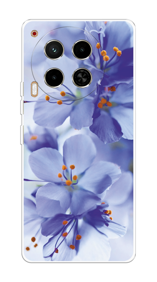 

Чехол на Tecno Camon 30 4G "Фиолетовые цветки", Фиолетовый;синий, 305650-1