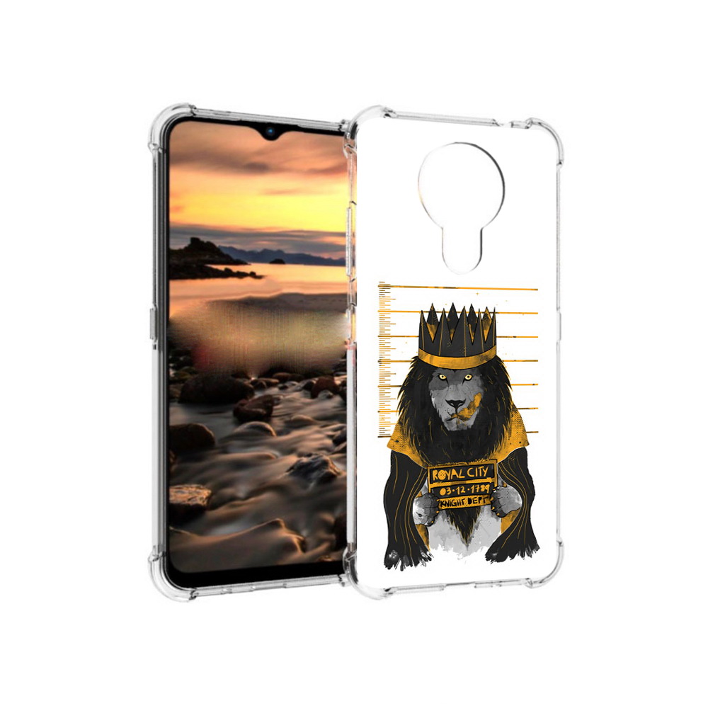 

Чехол MyPads Tocco для Nokia 1.4 лев в законе (PT159954.115.435), Прозрачный, Tocco