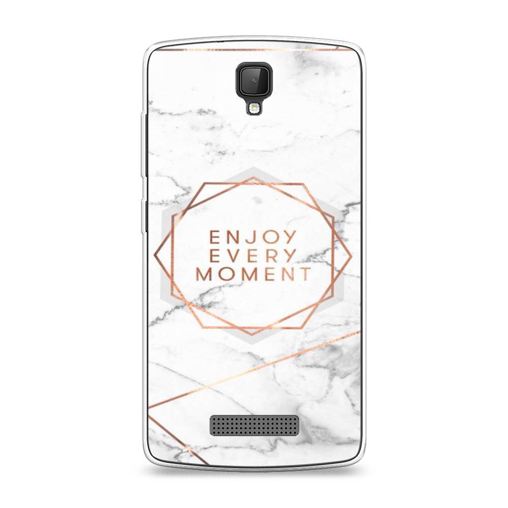 

Чехол Awog на ZTE Blade L5 (L5 Plus) / ЗТЕ Блэйд L5 (L5 Plus) "Enjoy every moment мрамор", 130350-7