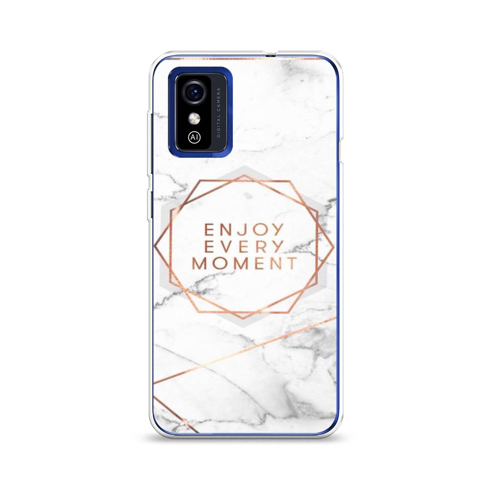 

Чехол Awog на ZTE Blade L9 / ЗТЕ Блэйд L9 "Enjoy every moment мрамор", Разноцветный, 135250-7