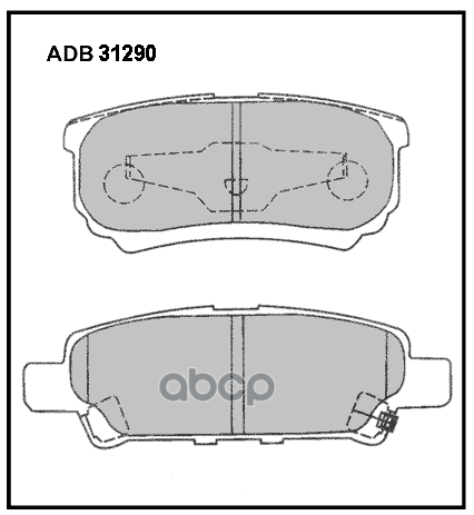 

Тормозные колодки ALLIED NIPPON задние дисковые ADB31290