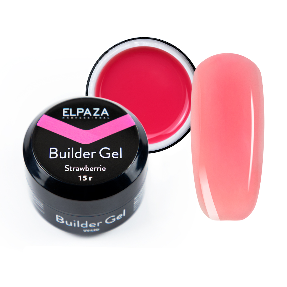 

Гель для наращивания ногтей Elpaza Strawberrie 15 г, Strawberri