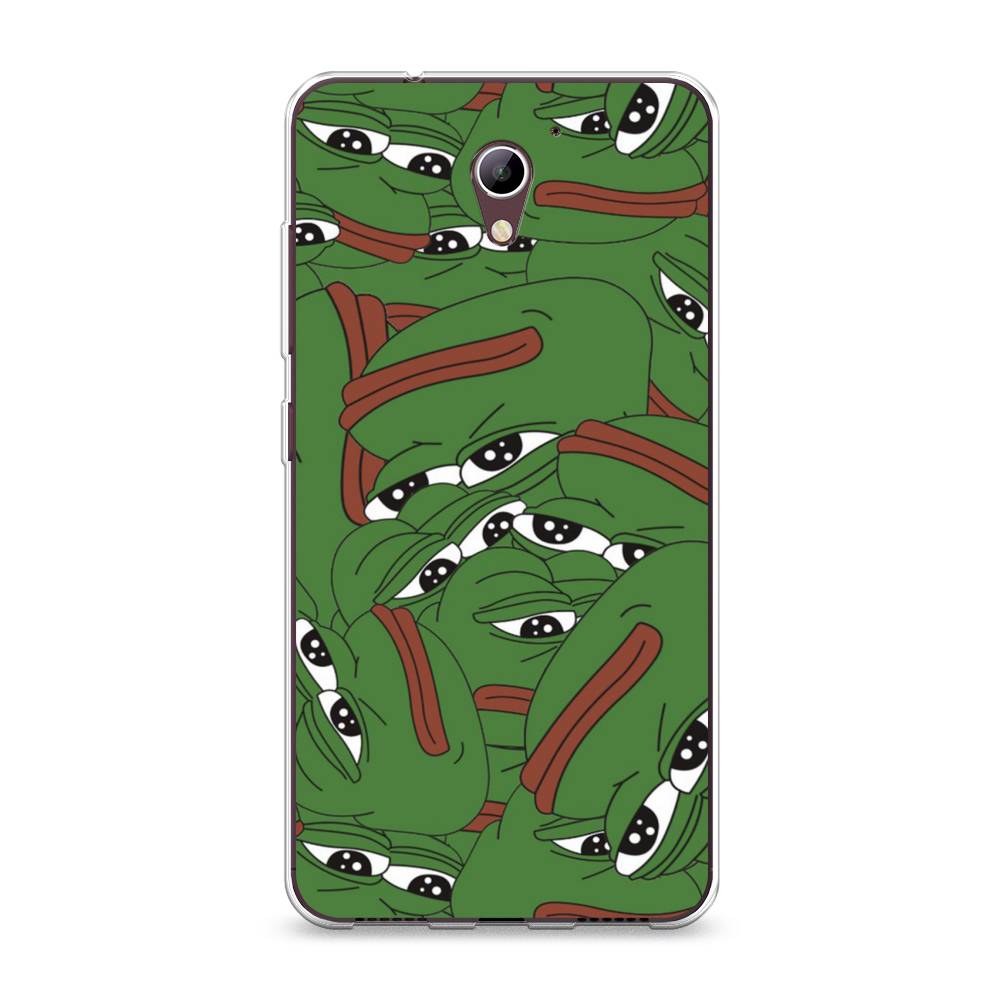 

Чехол Awog на ZTE Blade A510 / ЗТЕ Блэйд A510 "Печальный frog", Разноцветный, 130150-9