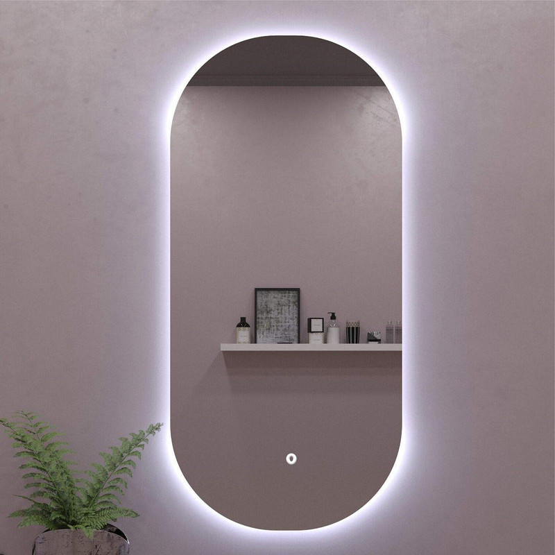 Зеркало OLV Slavio Maluchini с холодной LED-подсветкой и антизапотеванием 100х60 см