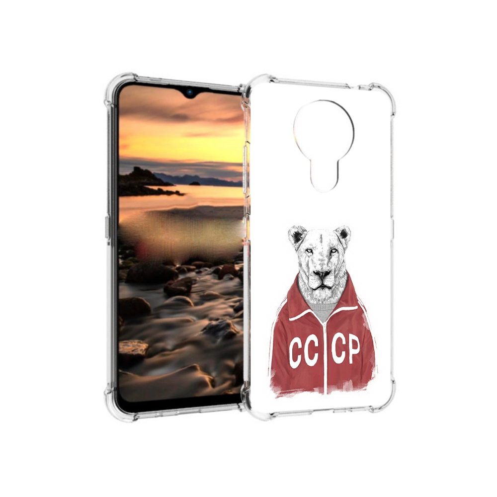 

Чехол MyPads Tocco для Nokia 1.4 львица ссср (PT159954.115.450), Прозрачный, Tocco