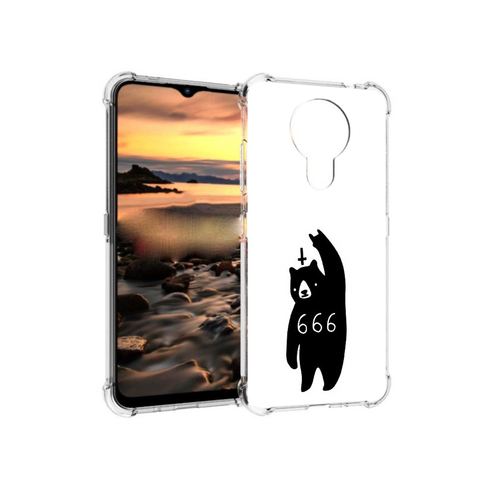 

Чехол MyPads Tocco для Nokia 1.4 медведь 666 (PT159954.115.462), Прозрачный, Tocco