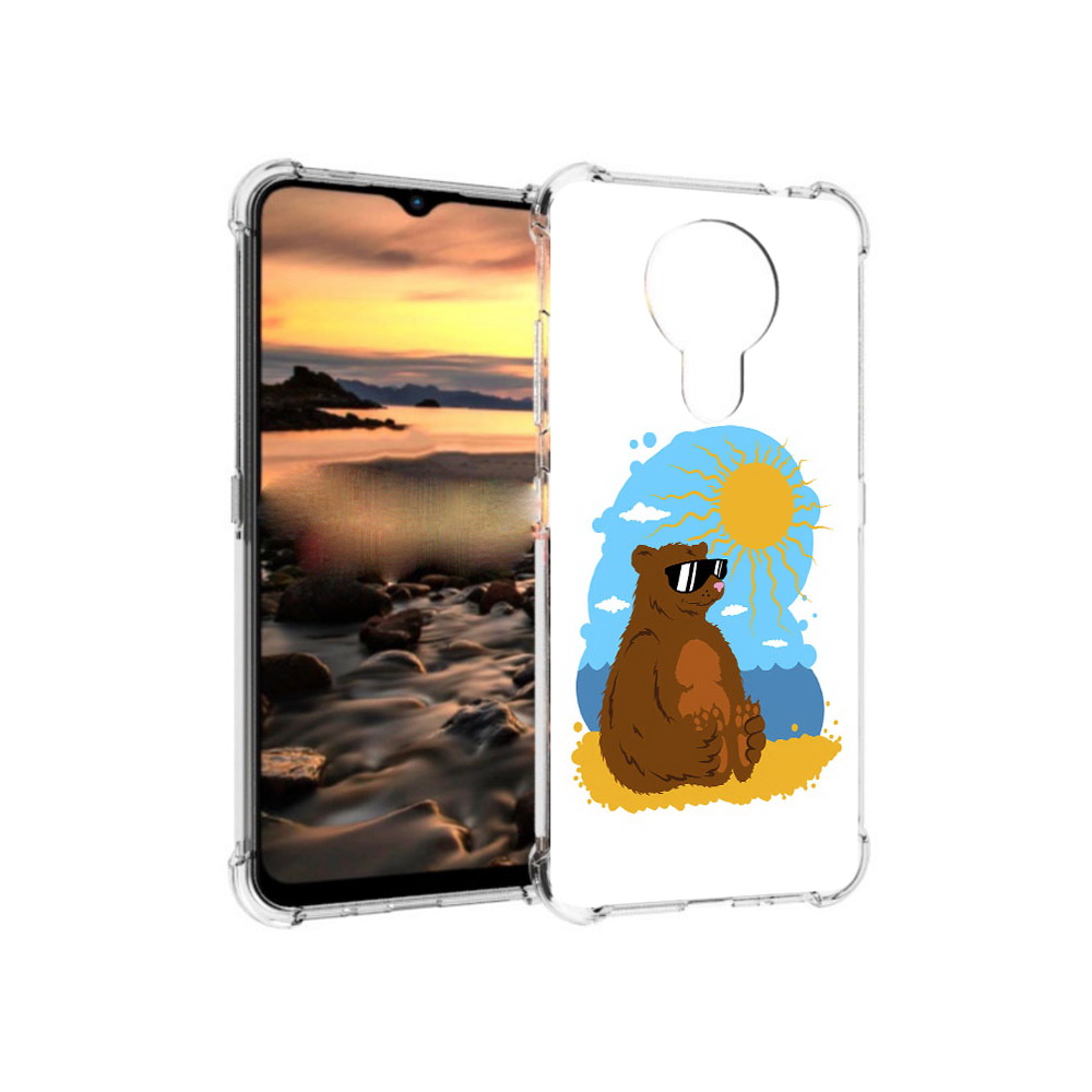 

Чехол MyPads Tocco для Nokia 1.4 медведь на чиле (PT159954.115.468), Прозрачный, Tocco