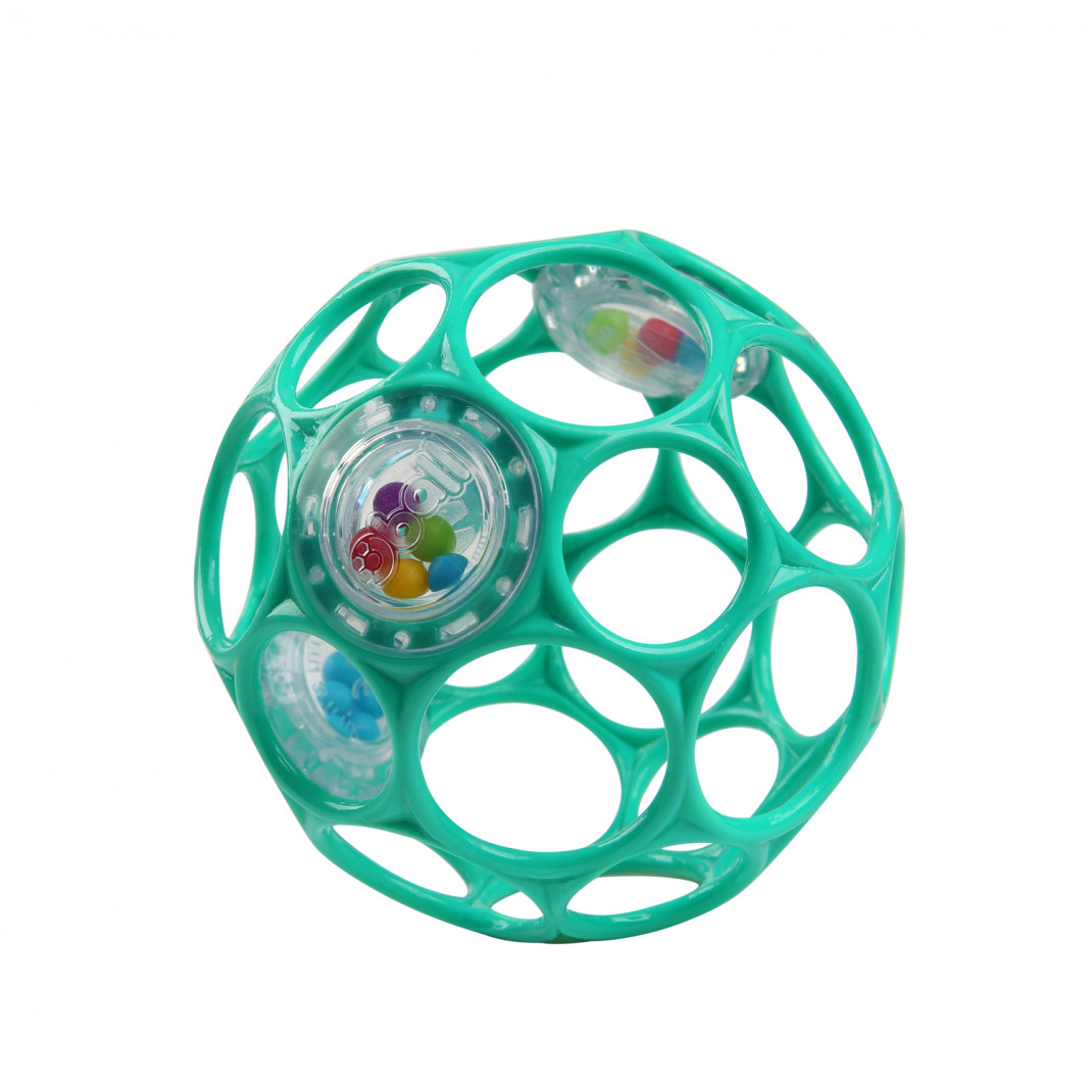 Развивающая игрушка Bright Starts мяч Oball с погремушкой (бирюзовый) развивающая игрушка bright starts мяч oball с погремушкой зеленый