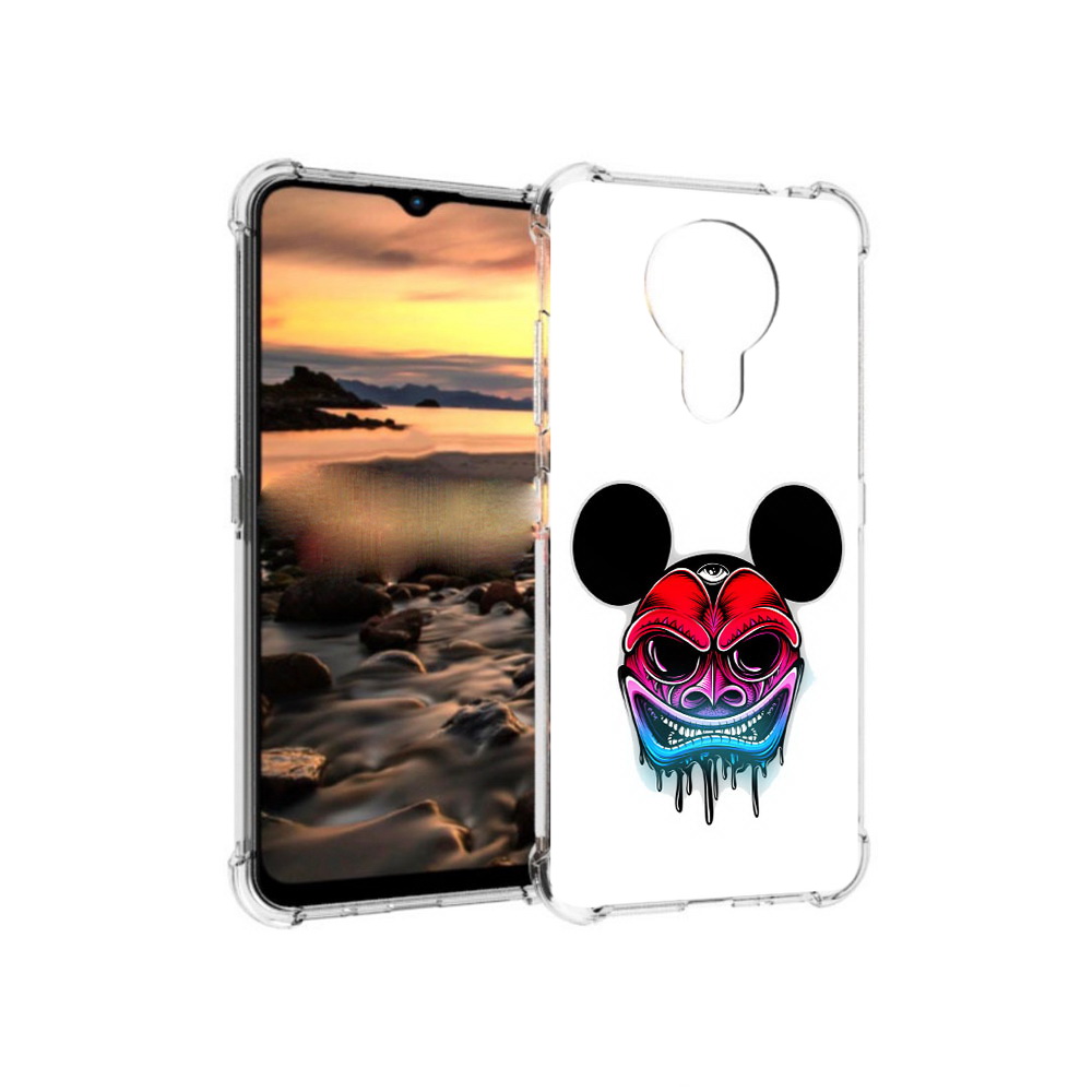 

Чехол MyPads Tocco для Nokia 1.4 микки в маске (PT159954.115.473), Прозрачный, Tocco