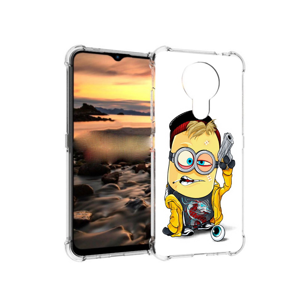 

Чехол MyPads Tocco для Nokia 1.4 миньон бандит (PT159954.115.475), Прозрачный, Tocco