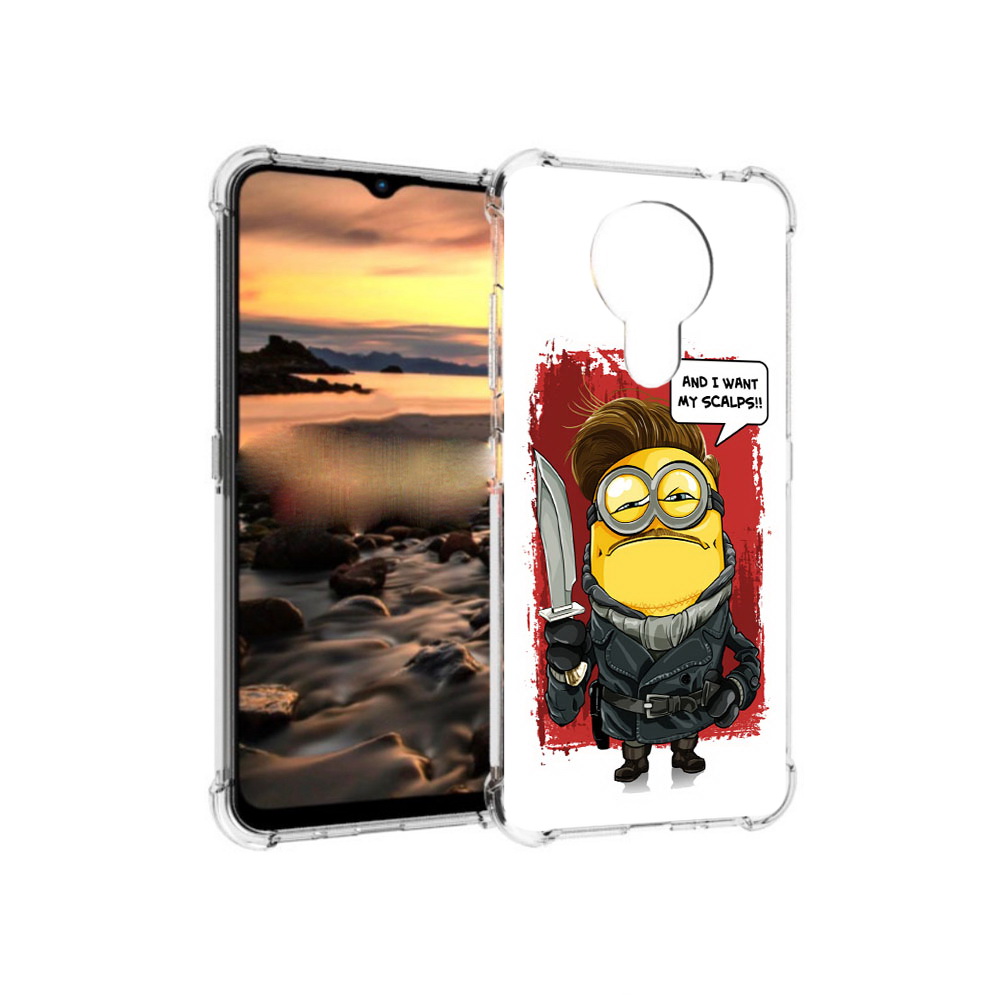 

Чехол MyPads Tocco для Nokia 1.4 миньон убийца (PT159954.115.477), Прозрачный, Tocco
