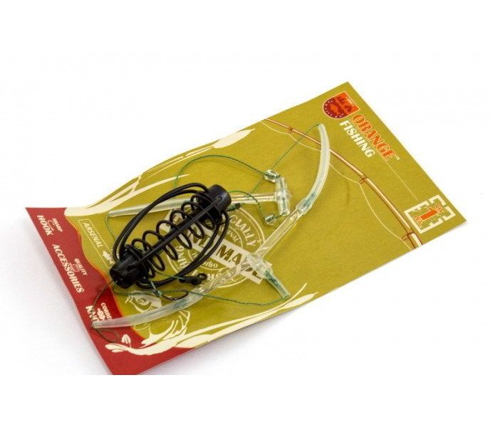 

Оснастка для ловли карася Orange Carp "СТАНДАРТ", (3 крючка, #10), 30грамм