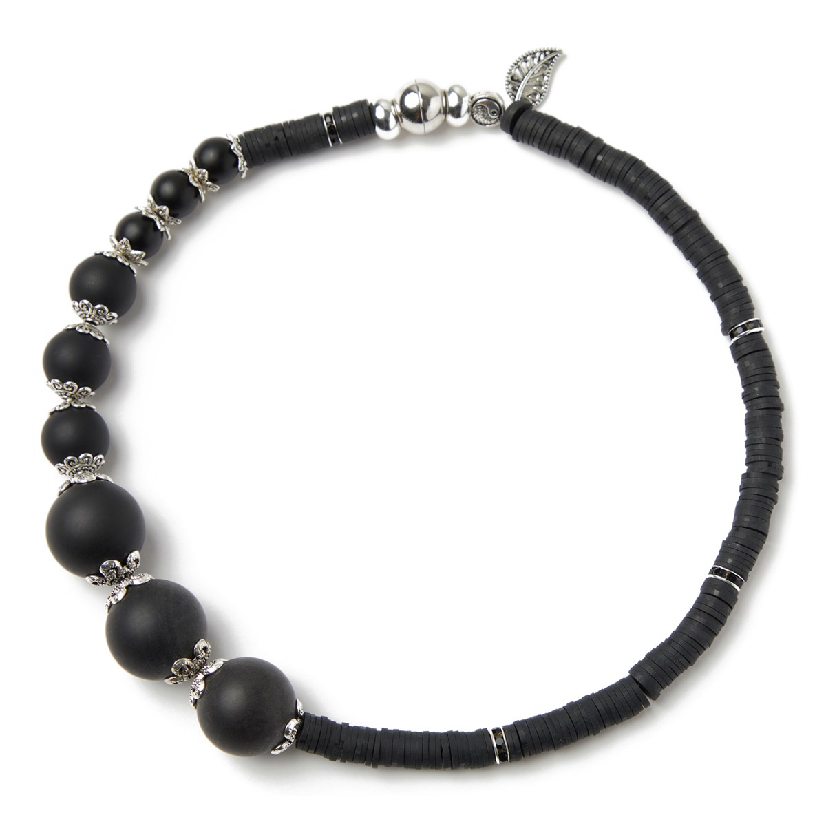 

Бусы женские NoBrand 28876 черные, 28876