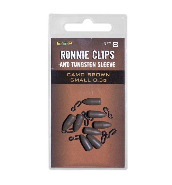 

Набор для оснастки E-S-P Ronnie Clip Small/8шт. - Brown