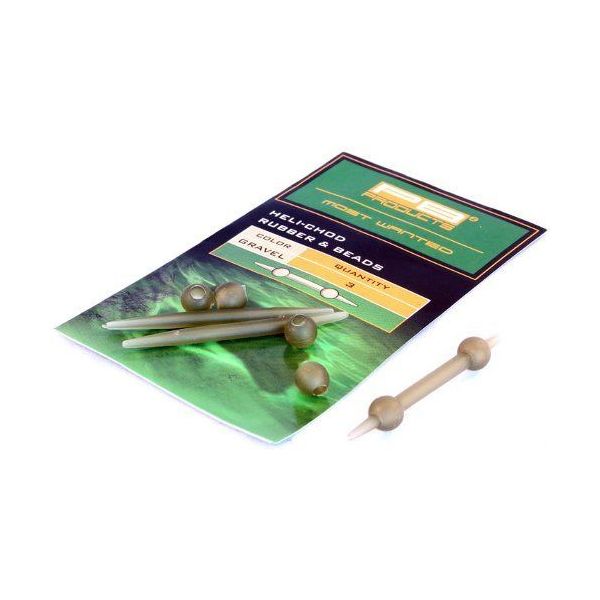 

Набор для оснастки PB Products Heli-Chod Rubber & Beads - Gravel/3шт.