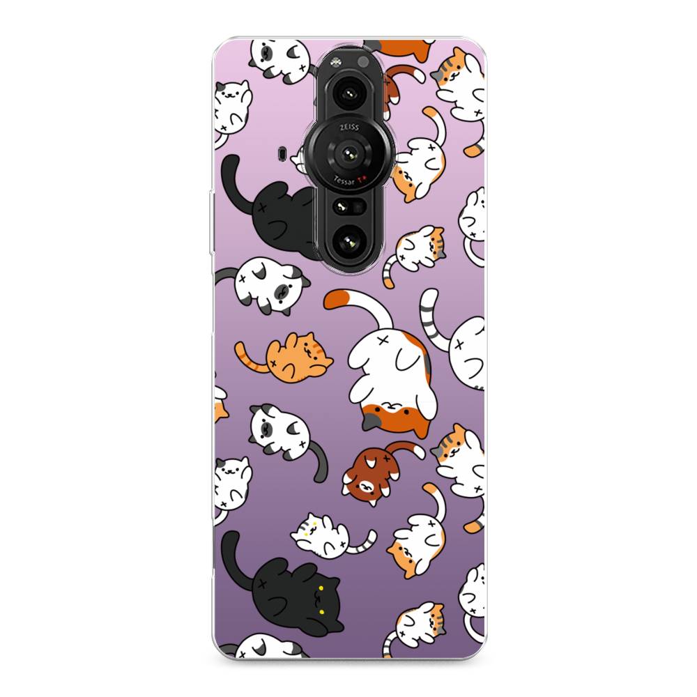 

Чехол Awog на Sony Xperia Pro-I "Котопад", Разноцветный, 55050-7