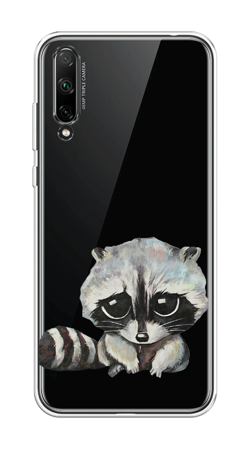 

Чехол на Honor 30i "Большеглазый енот", Серый;черный;прозрачный, 6104050-1