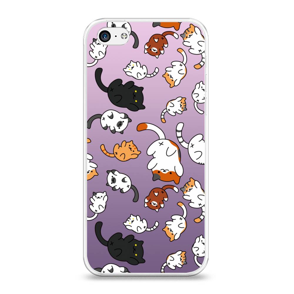 

Чехол Awog на Apple iPhone 5C / Айфон 5C "Котопад", Разноцветный, 10250-7
