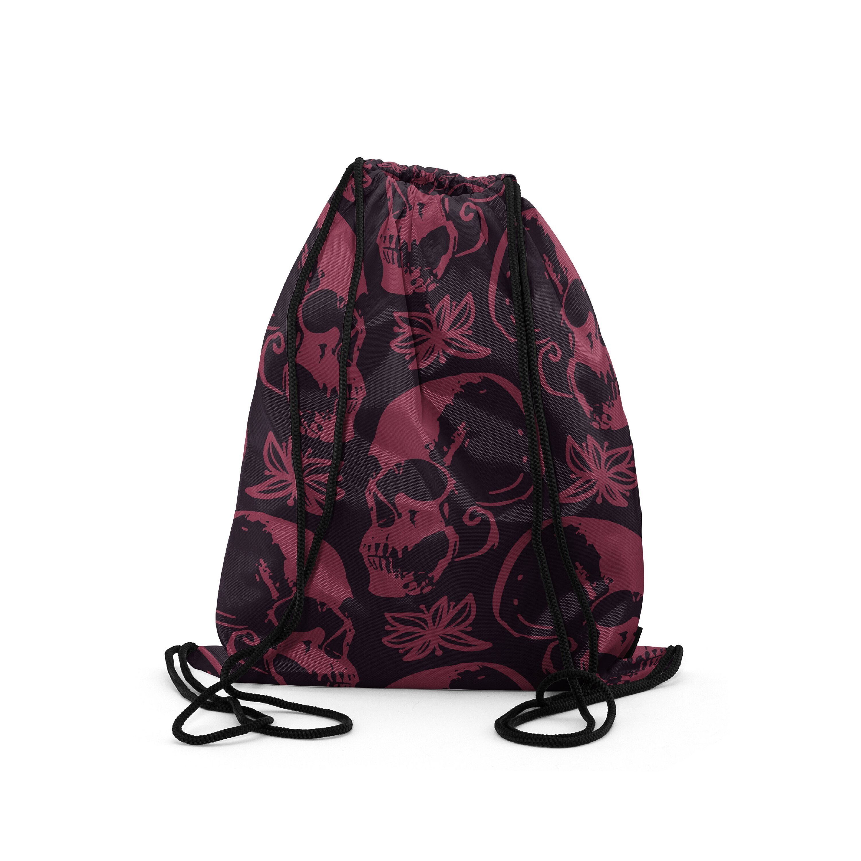 

Мешок-рюкзак для сменной обуви Burnettie SpookyPattern03, Бордовый