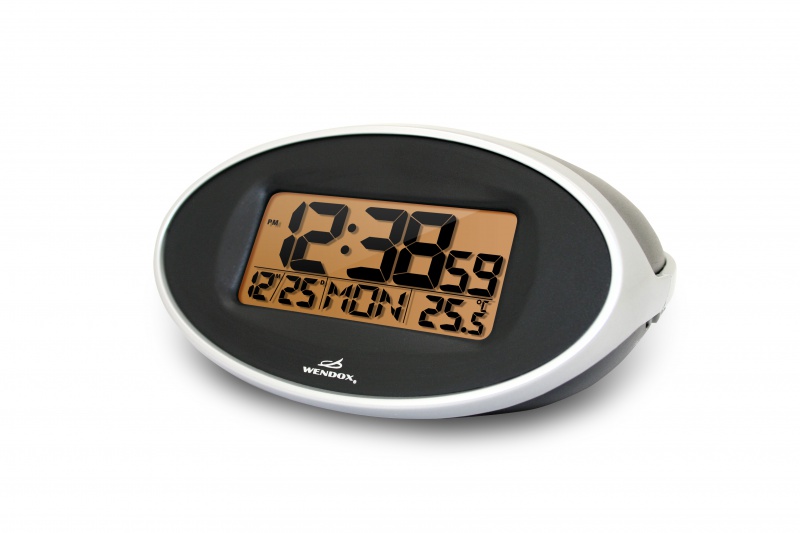 Электронные часы с календарем и термометром W9976