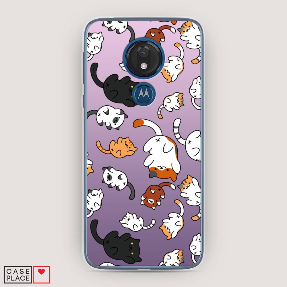 

Чехол Awog на Motorola Moto G7 / Моторола Мото G7 "Котопад", Разноцветный, 241150-7