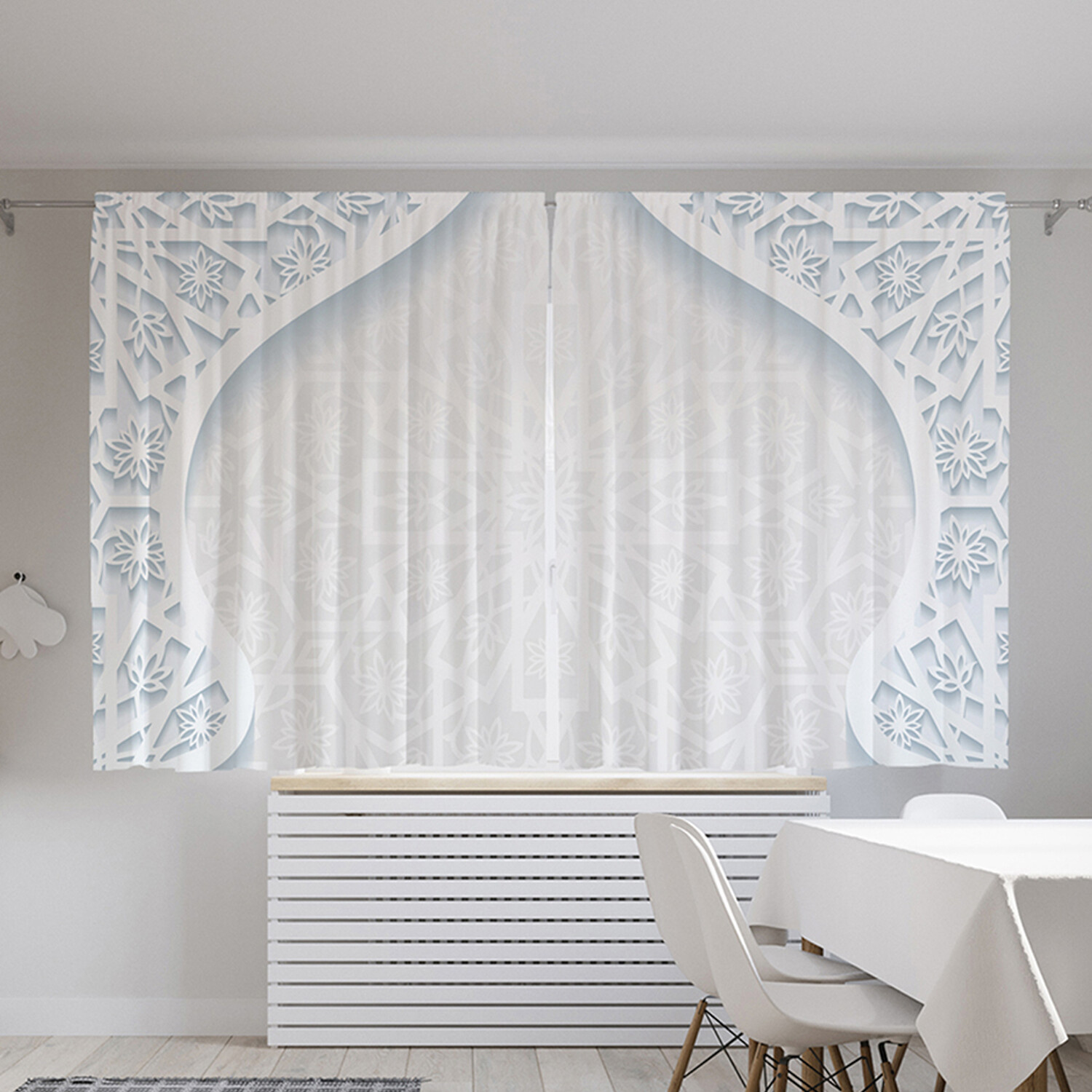 

Шторы с фотопечатью JoyArty "Злой крокодил" из сатена, 290х180 см, Злой крокодил