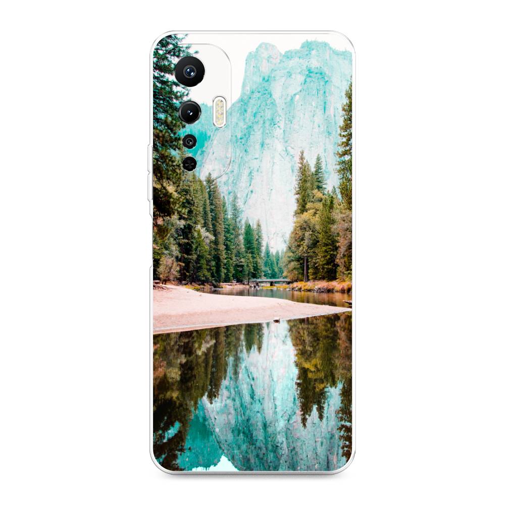 

Чехол Awog на Infinix Hot 20S "Горы 11", Зеленый;голубой, 3103650-4