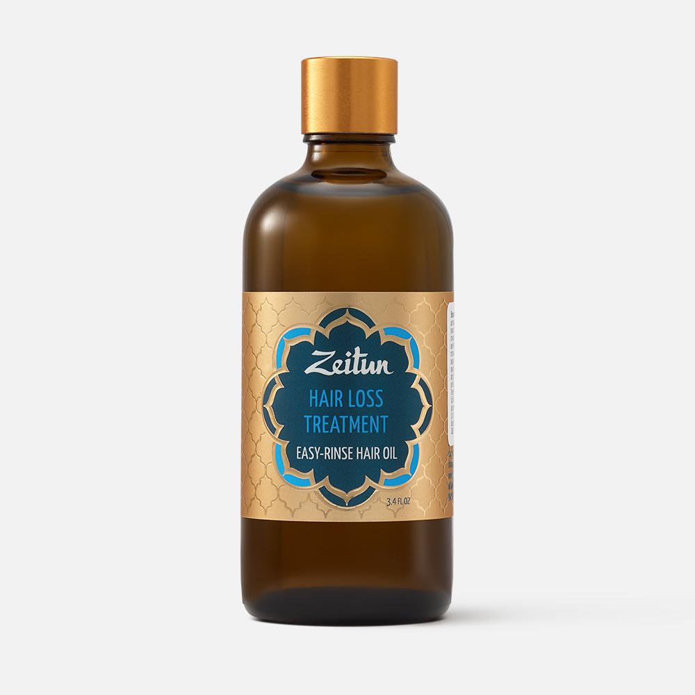 Масло для волос Zeitun Hair Loss Treatment Easy-Rinse Hair Oil черный тмин и хельба 100 мл