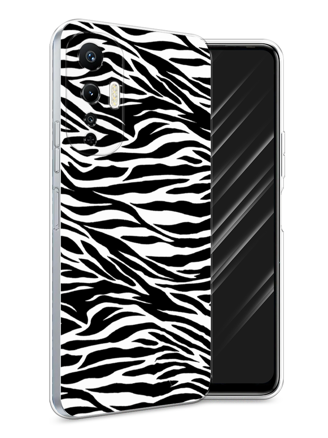 

Чехол Awog на Infinix Hot 20S "Принт зебра", Белый;серый;черный, 3103650-7