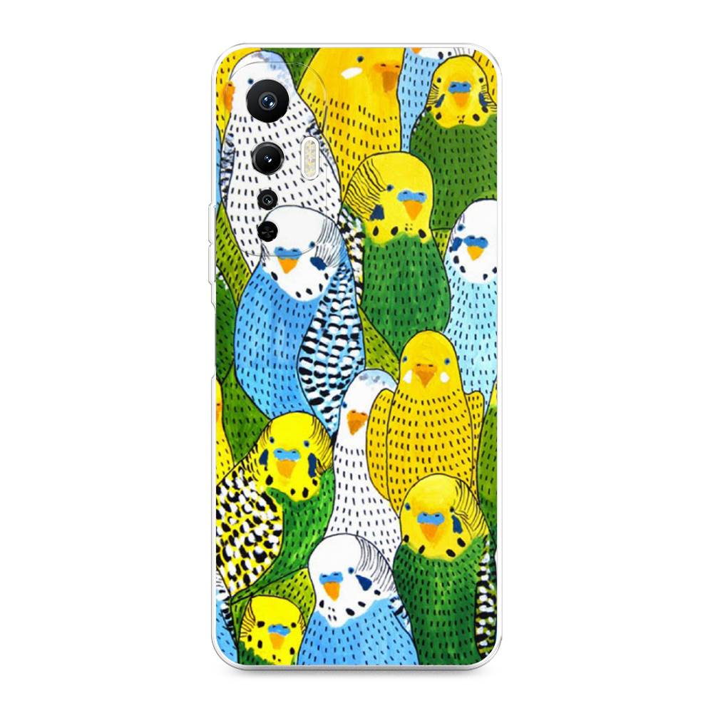 

Чехол Awog на Infinix Hot 20S "Попугаи", Желтый;зеленый;голубой, 3103650-1