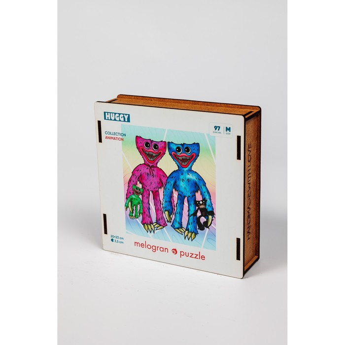 

Пазл фигурный Хагги Вагги и Кисси Мисси, 97 деталей, 20x23 см