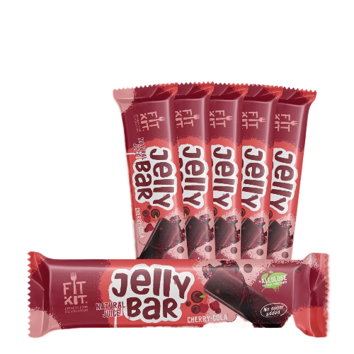 Мармелад натуральный Fit Kit JELLY BAR Вишня-кола, 6 шт х 23 г