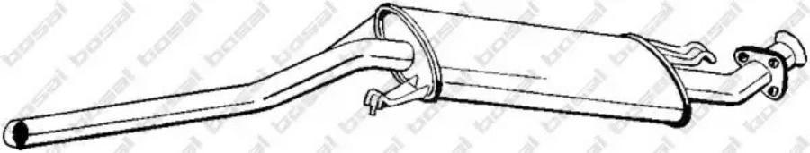 

глушитель средняя часть audi 100/a6 2.6/2.8/2.5tdi 93-97 Bosal 281101