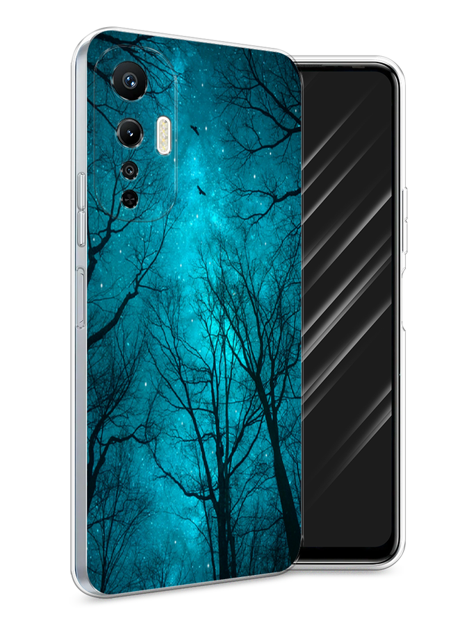 

Чехол Awog на Infinix Hot 20S "Сказочный лес", Черный;голубой, 3103650-4