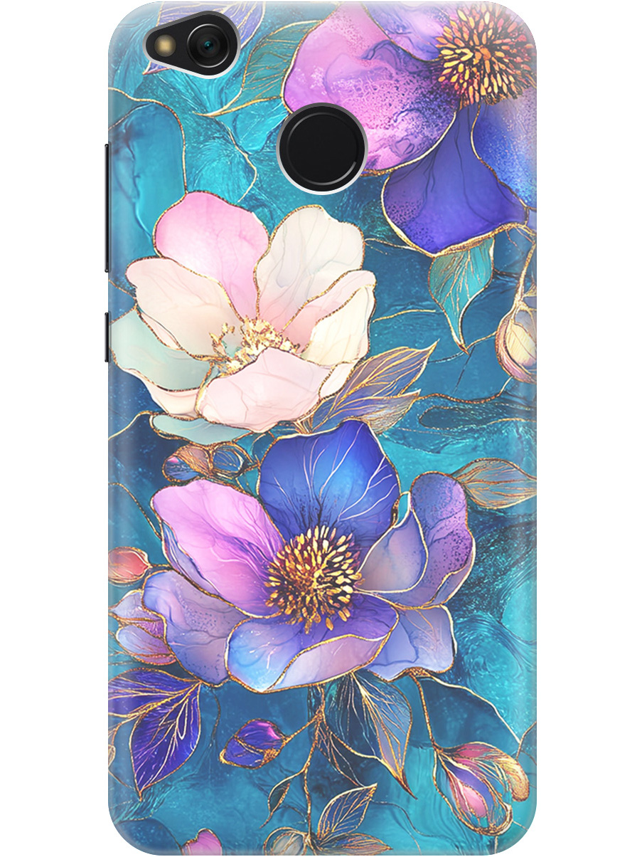 

Силиконовый чехол на Xiaomi Redmi 4X с принтом "Фиолетовые цветы и листья", Прозрачный;белый;синий, 714398823