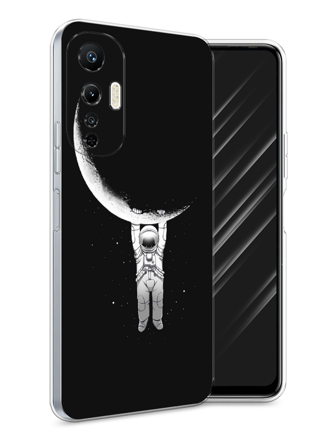 

Чехол Awog на Infinix Hot 20S "Космонавт", Белый;черный, 3103650-4