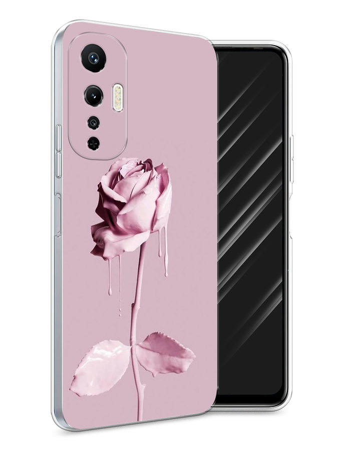 

Чехол Awog на Infinix Hot 20S "Роза в краске", Белый;розовый, 3103650-8
