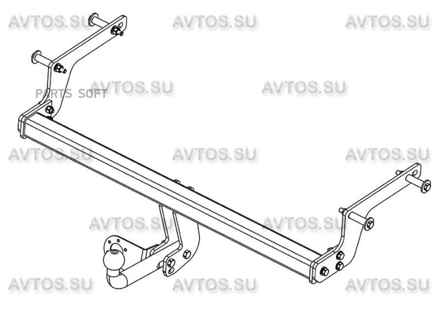 

Фаркоп renault kaptur съемный шар с электрикой жгут 1,9м
