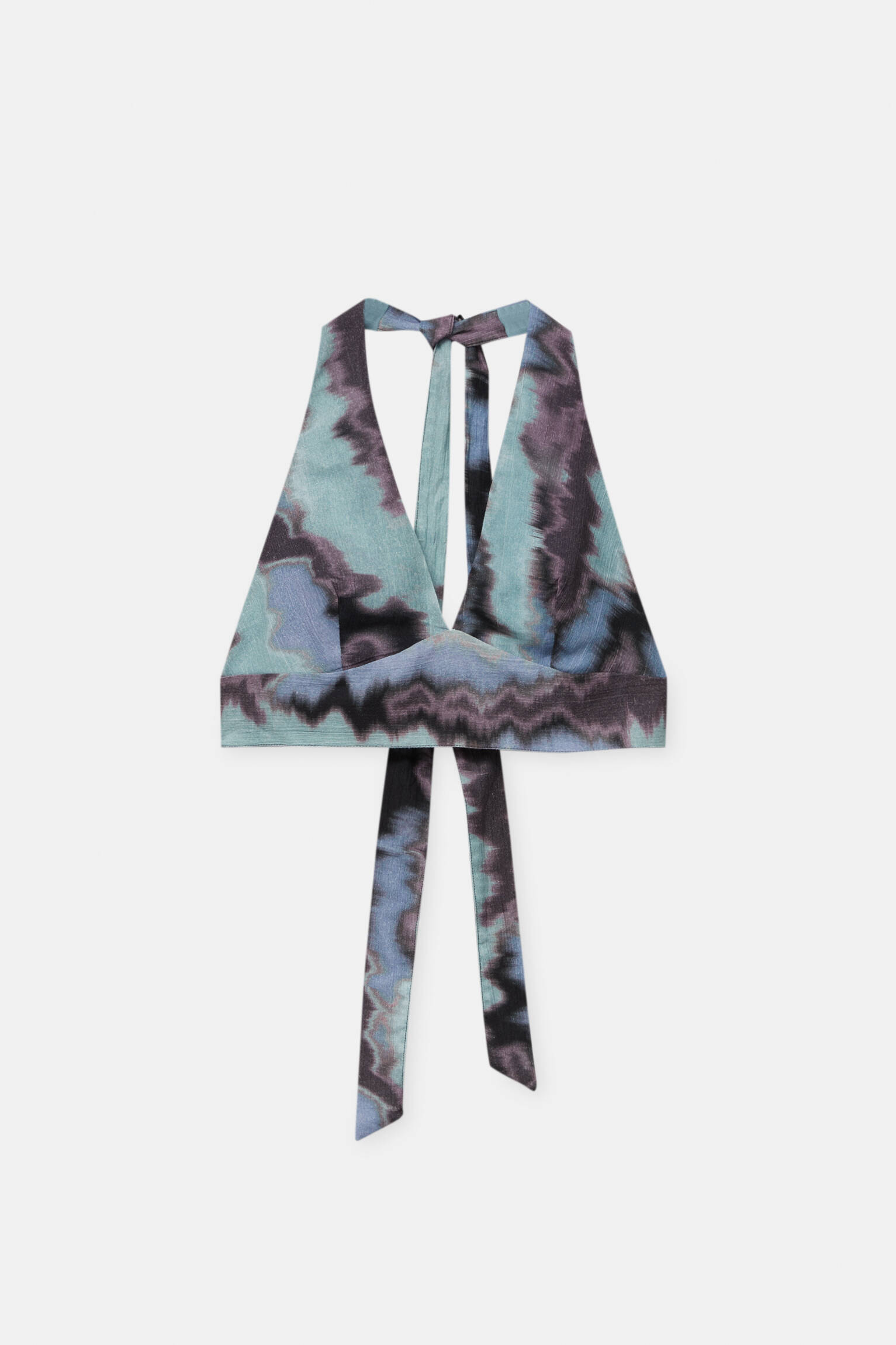 Топ женский Pull&Bear PUL567261355 синий XS. Доставка из-за рубежа.