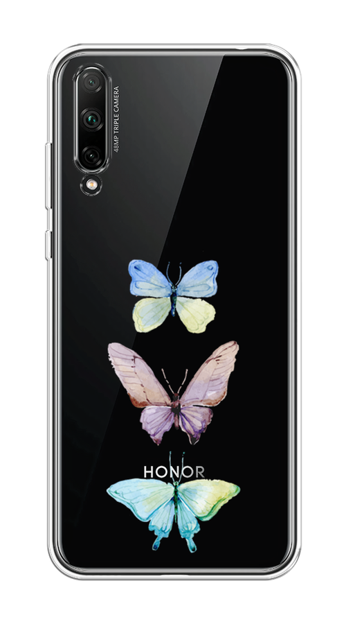 

Чехол на Honor 30i "Акварельные бабочки", Бирюзовый;розовый, 6104050-1