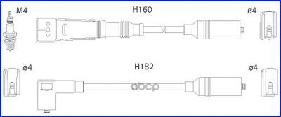 Высоковольт.Провода Ком/Кт Huco 134717