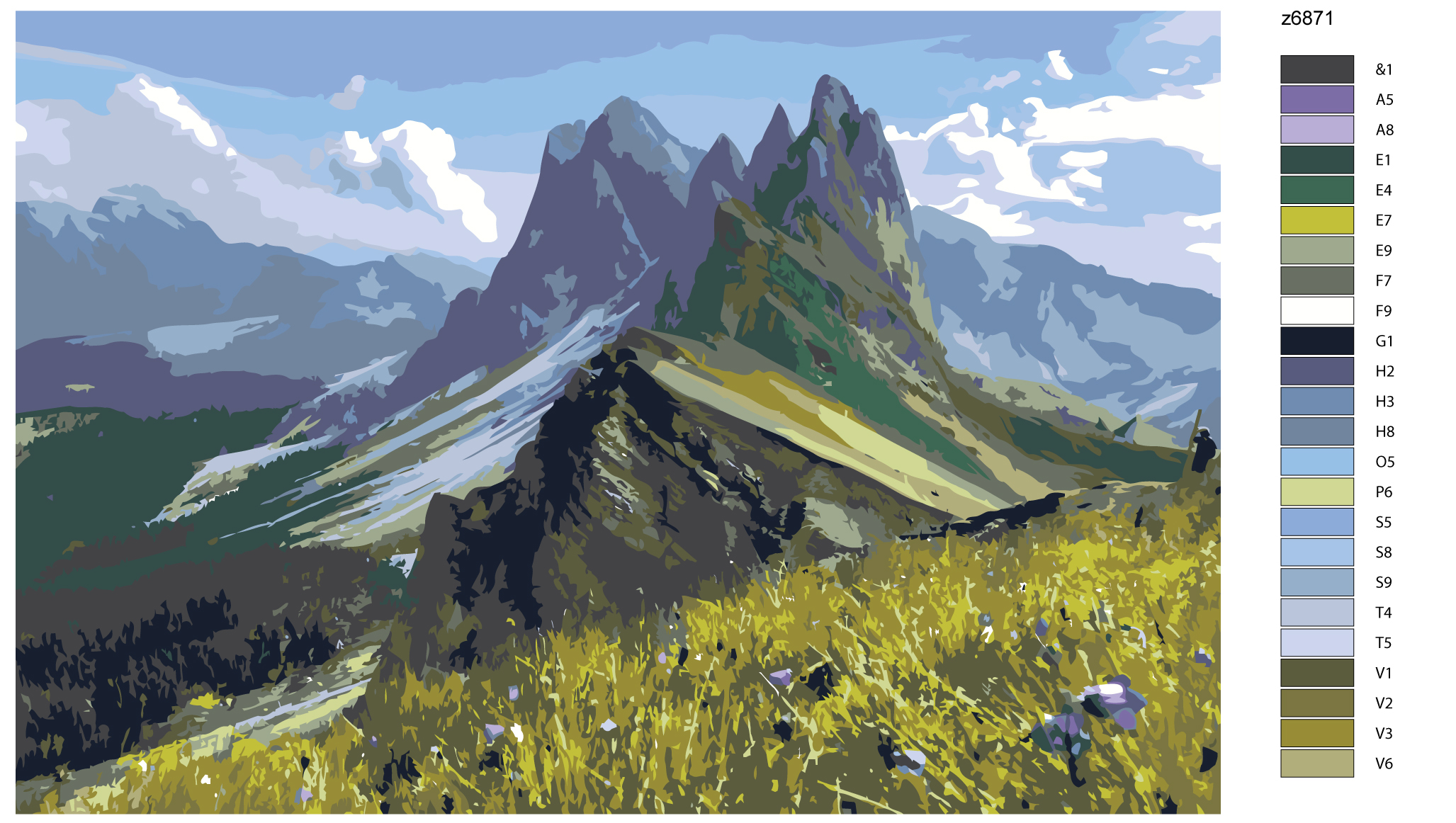 

Картина по номерам, Живопись по номерам, 100 x 150, z6871, z6871