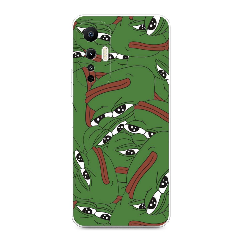 

Чехол Awog на Infinix Hot 20S "Печальный frog", Зеленый;белый, 3103650-9