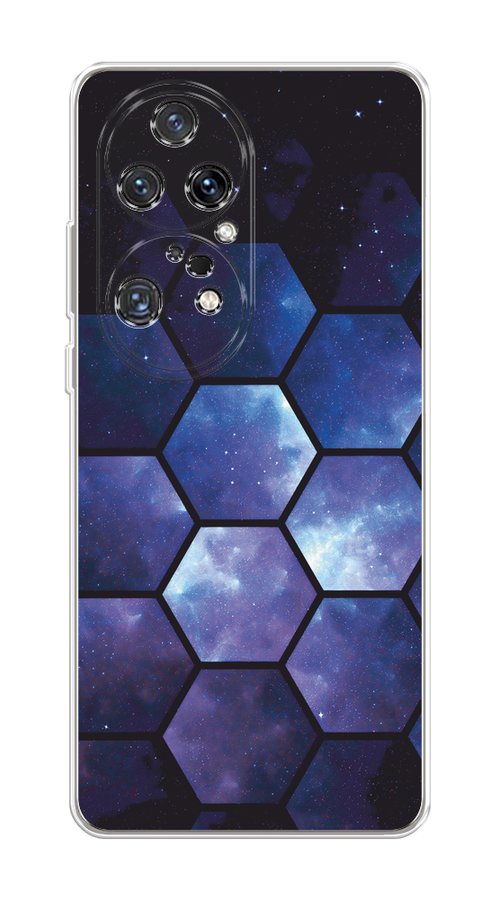 

Чехол на Huawei P50 Pro "Соты космос", Черный;фиолетовый, 6105050-1