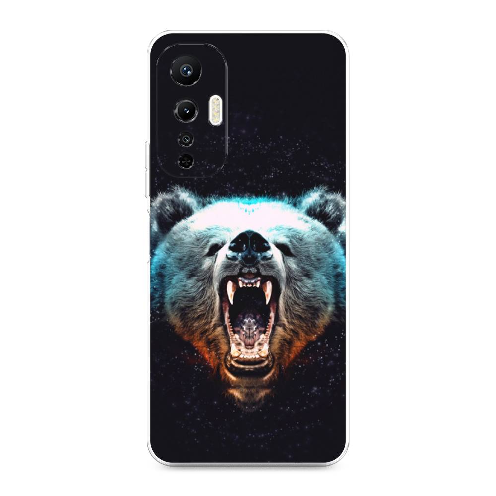 

Чехол Awog на Infinix Hot 20S "Медведь", Коричневый;голубой;черный, 3103650-2